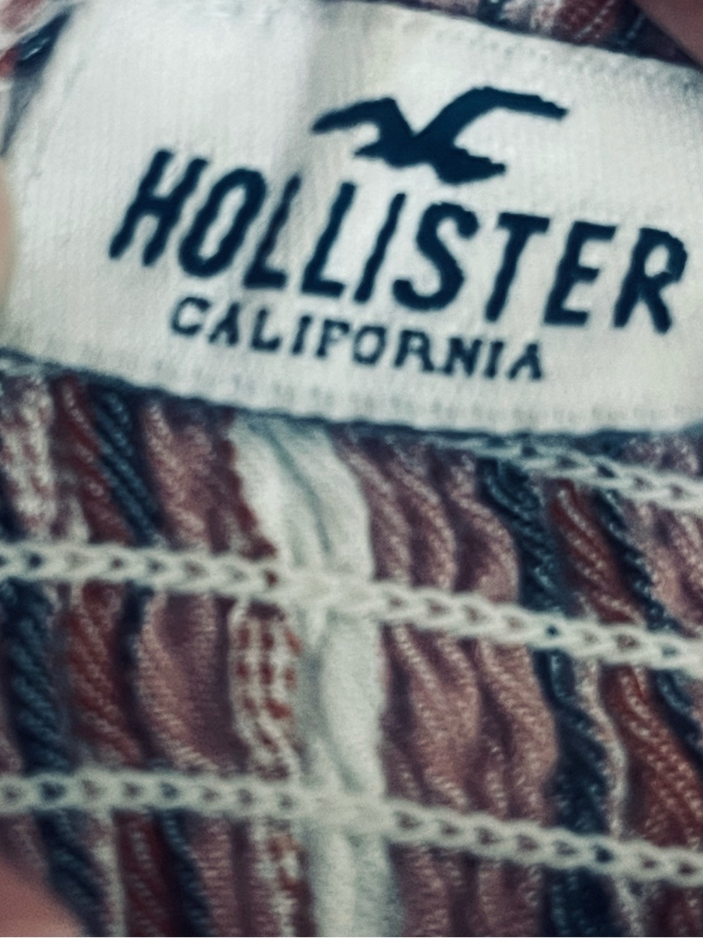 Hollister Pink Striped Smocked Square-Neck Crop Top - Picture 4 of 6